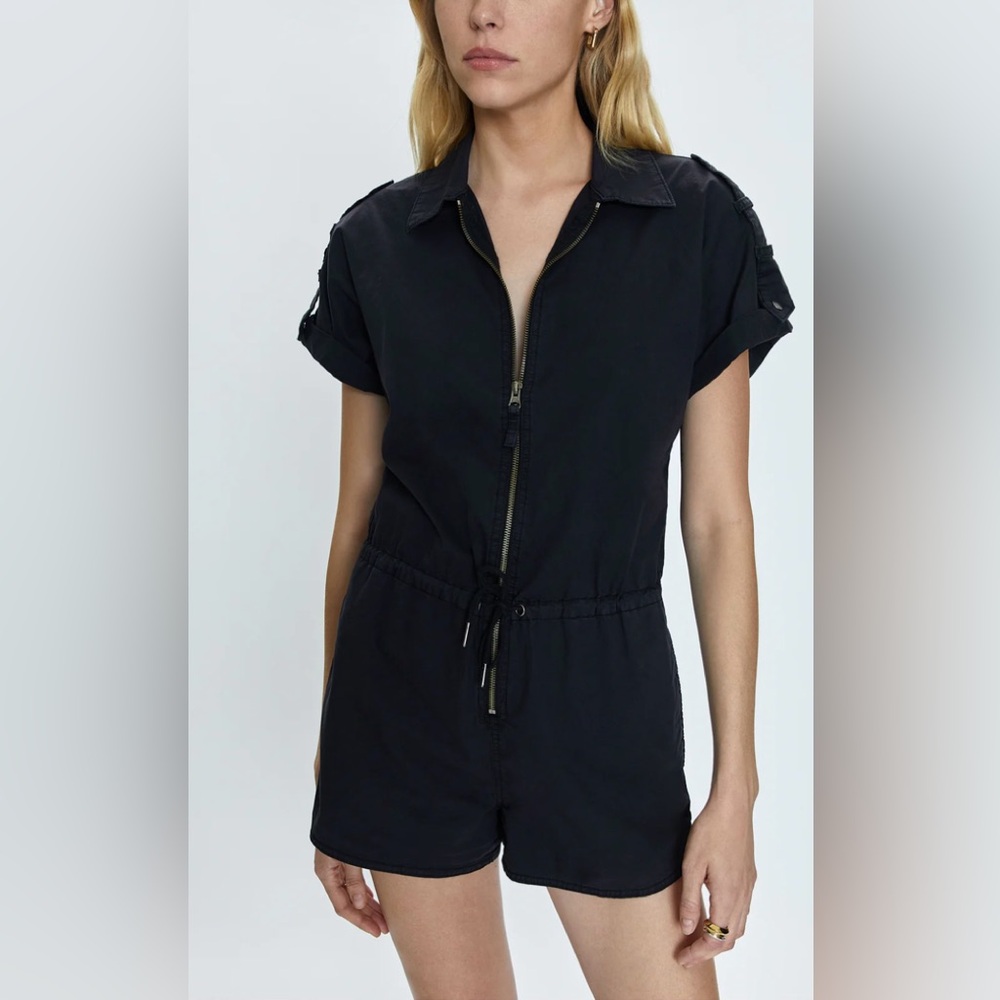 Pistola Meg Zip Front Romper Fade to Black Small NWT